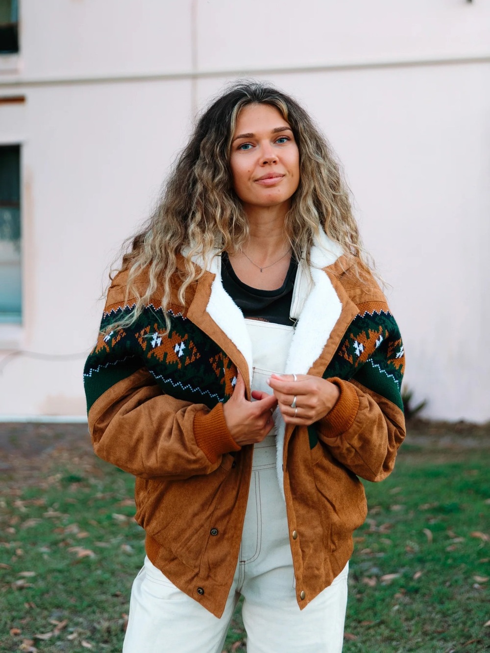 Ottway Rarebird Bomber Jacket Small Tan